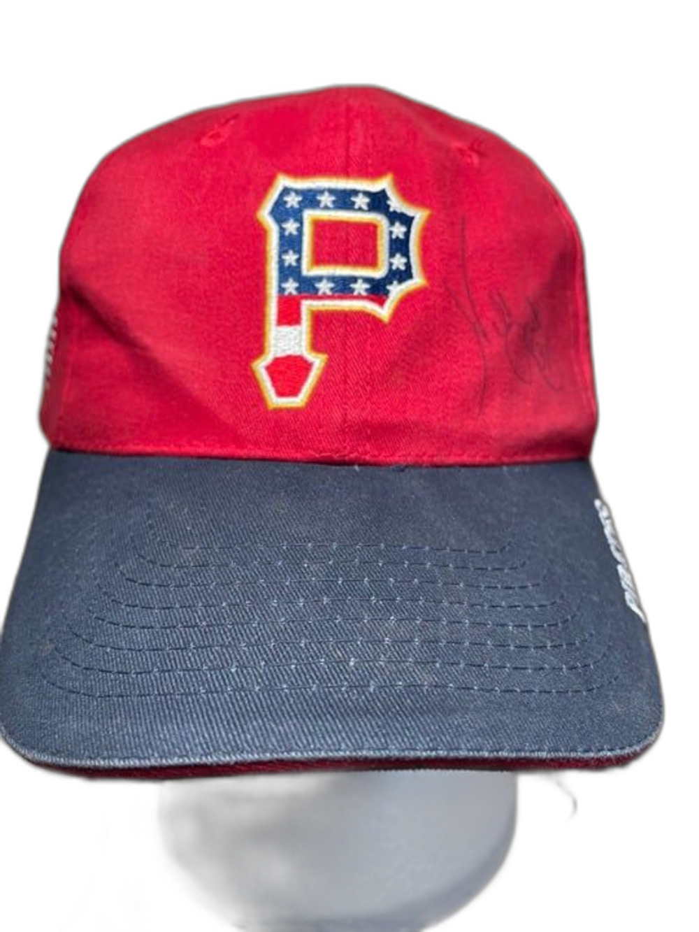 Pittsburgh Pirates Patriotic Hat Adjustable Autographed Figueroa